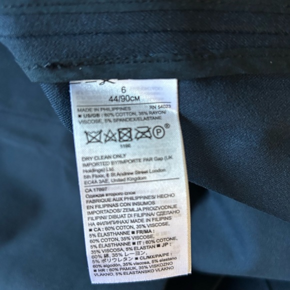 Banana Republic navy blue unlined pencil skirt - Picture 5 of 8